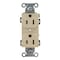 Hubbell Wiring Device-Kellems Straight Blade Receptacle, 5-15R, 15 A, 125V AC, 2 Pole, 3 Wire, Flush Mount, Grounded BR15LA - alternate 4